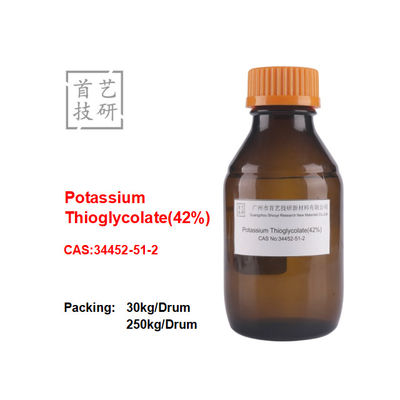 مایع بی رنگ پتاسیم تیوگلیکات ۴۲٪ Assay CAS ۳۴۴۵۲- ۵۱- ۲ برای موهای دور