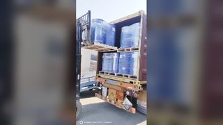 لحظه بارگیری برای سفارش تجارت خارج از کشور پتاسیم تیوگلیکولات